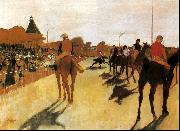 Edgar Degas Horses Before the Stands painting